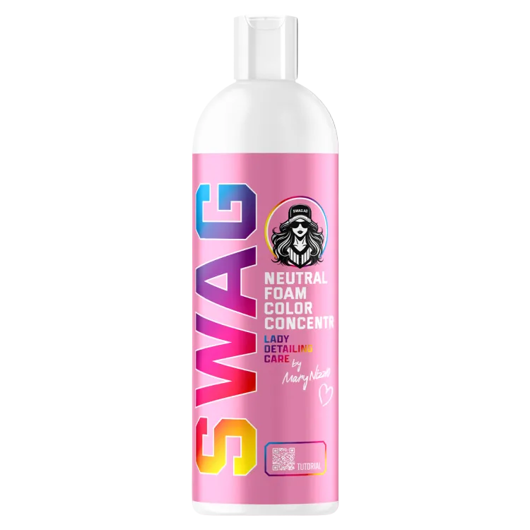 Espuma ativa colorida para lavagem com pH neutro.